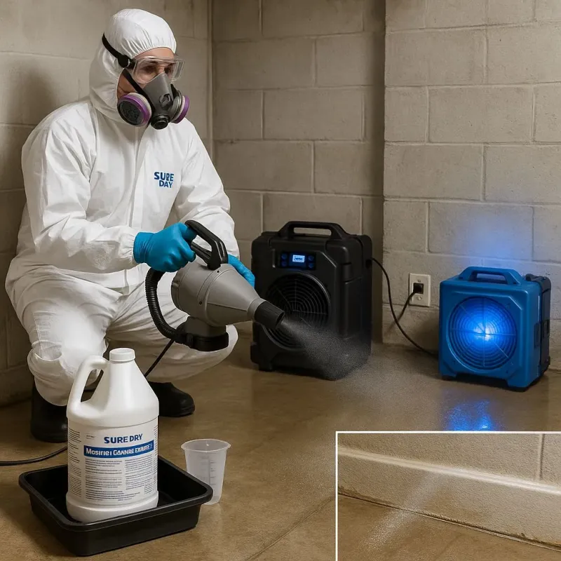 Sanitization and Odor Removal process in Clinton, MI